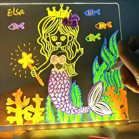 Tableta LED Magică – Creează, Șterge și Strălucește!
